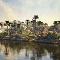 Buy canvas prints of A Village By The River Nile by Ian Lewis
