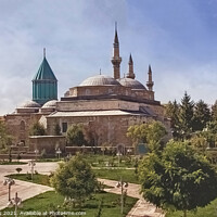 Buy canvas prints of The Mevlana Museum in Konya by Ian Lewis