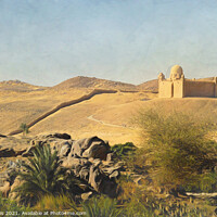 Buy canvas prints of Mausoleum at Aswan by Ian Lewis