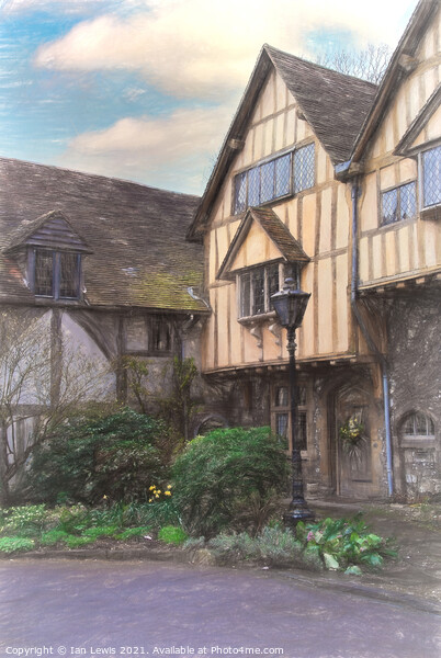 A Medieval Corner of Winchester Picture Board by Ian Lewis