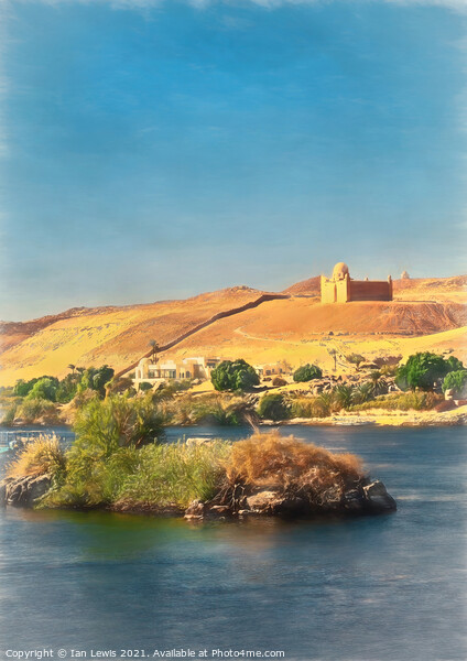  Across the Nile Cataracts at Aswan Picture Board by Ian Lewis