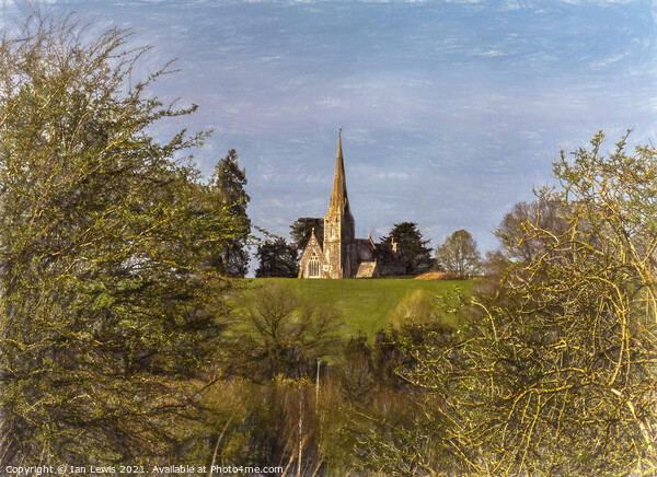 The Church at Midgeham in Berkshire Picture Board by Ian Lewis