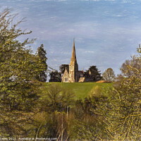 Buy canvas prints of The Church at Midgeham in Berkshire by Ian Lewis