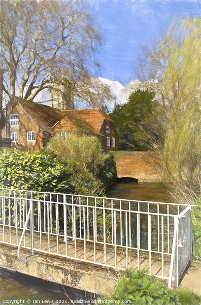 The Itchen Near Winchester College Picture Board by Ian Lewis