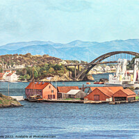Buy canvas prints of View of the Port of Stavanger by Ian Lewis