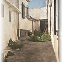 Buy canvas prints of An Alleyway in Vélez Blanco by Ian Lewis