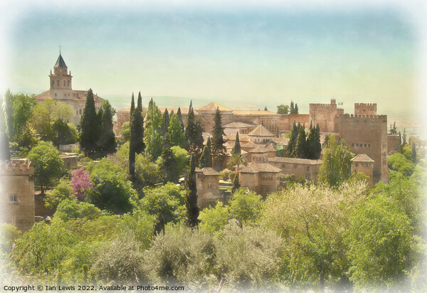 A View of the Alhambra Palace Picture Board by Ian Lewis