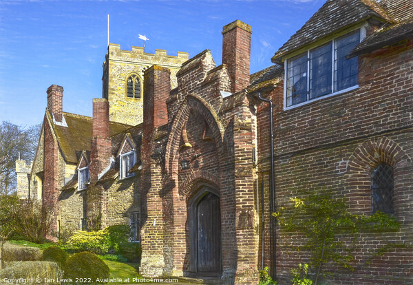 The Church and Almshouses at Ewelme Picture Board by Ian Lewis
