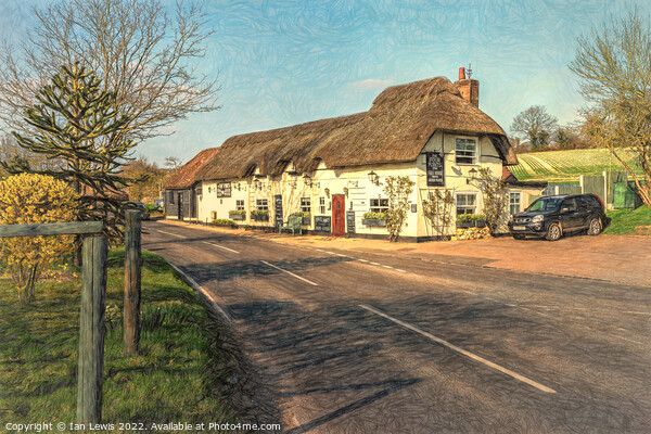 The Four Points Inn at Aldworth Picture Board by Ian Lewis