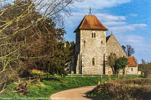 Aldworth Parish Church in Berkshire Picture Board by Ian Lewis