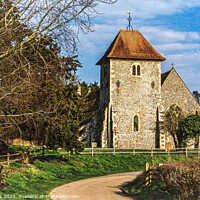 Buy canvas prints of Aldworth Parish Church in Berkshire by Ian Lewis