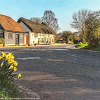 Buy canvas prints of The Four Points Crossroads at Aldworth by Ian Lewis