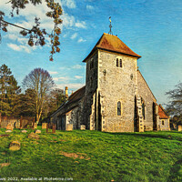 Buy canvas prints of The Church at Aldworth in Berkshire by Ian Lewis