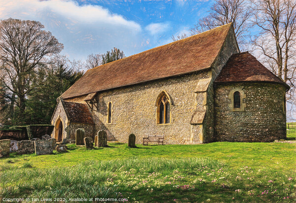 Swyncombe Church in Springtime Picture Board by Ian Lewis