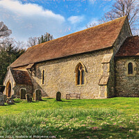 Buy canvas prints of Swyncombe Church in Springtime by Ian Lewis