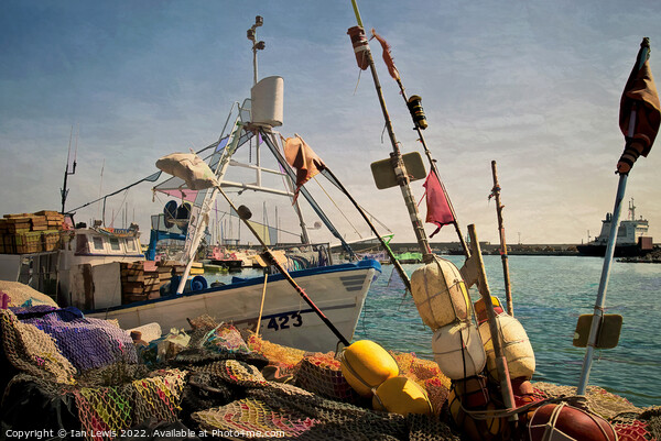 Fishing Gear on Garrucha Quayside Picture Board by Ian Lewis