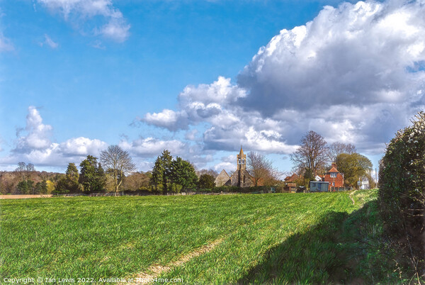 Big Skies Over Ipsden Picture Board by Ian Lewis