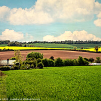 Buy canvas prints of A Downland Farm by Ian Lewis