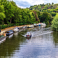 Buy canvas prints of The Thames From Goring Bridge by Ian Lewis