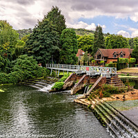 Buy canvas prints of Streatley on Thames Weir by Ian Lewis