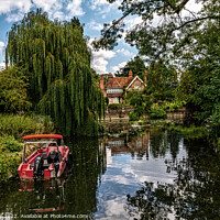 Buy canvas prints of A Peaceful Scene Below Goring Mill by Ian Lewis
