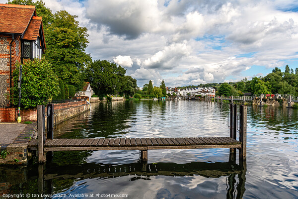 A Landing Stage at Marlow on Thames Picture Board by Ian Lewis