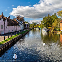 Buy canvas prints of The Weavers Cottages at Newbury  by Ian Lewis