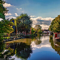 Buy canvas prints of Serenity on the Kennet by Ian Lewis