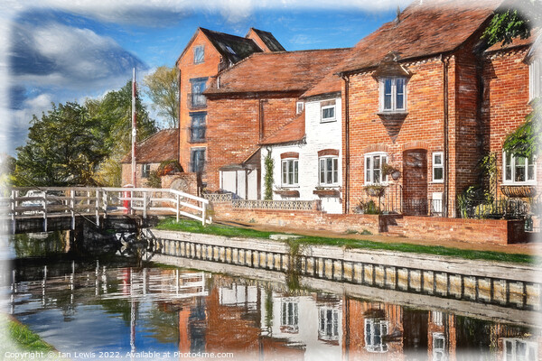 Riverside Haven in Historic Newbury Picture Board by Ian Lewis