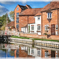Buy canvas prints of Riverside Haven in Historic Newbury by Ian Lewis
