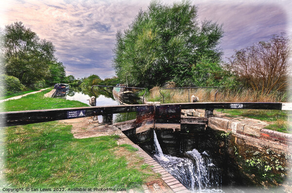 At Midgham Lock on the Kennet and Avon Picture Board by Ian Lewis