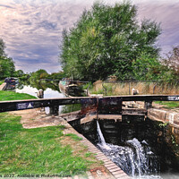 Buy canvas prints of At Midgham Lock on the Kennet and Avon by Ian Lewis