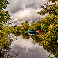 Buy canvas prints of Autumn at Kintbury in Berkshire by Ian Lewis