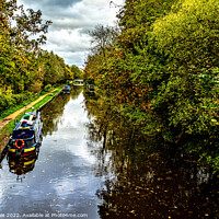 Buy canvas prints of The View Eastwards From Kintbury Bridge by Ian Lewis