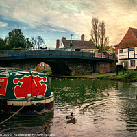 Buy canvas prints of Hungerford Wharf and The Rose by Ian Lewis