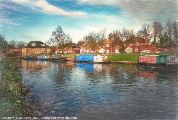 Moored At Hungerford Wharf Picture Board by Ian Lewis