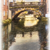 Buy canvas prints of The Town Bridge Newbury by Ian Lewis