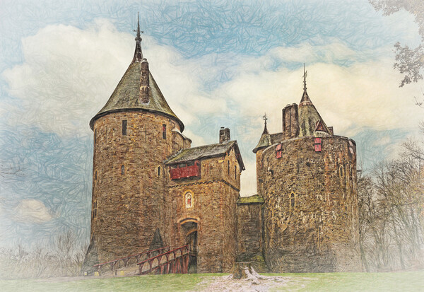 Castell Coch in Winter  Picture Board by Ian Lewis
