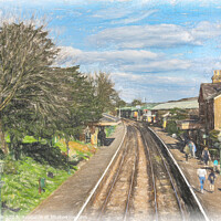 Buy canvas prints of A Country Station by Ian Lewis