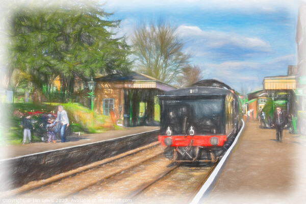The Train Now Arriving at Platform 2 Picture Board by Ian Lewis