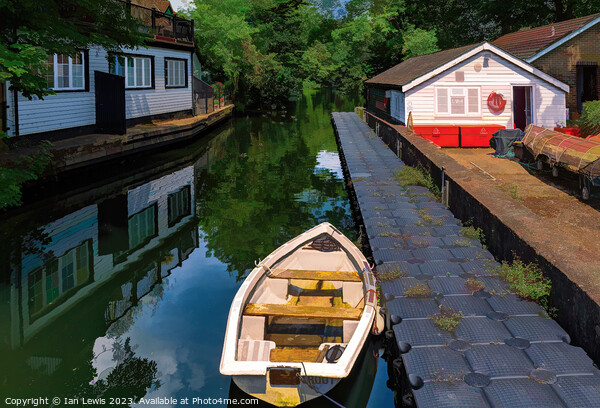Backwater Moorings at Ray Mill Island Picture Board by Ian Lewis