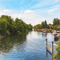 Buy canvas prints of Thames View At Boulters Lock by Ian Lewis