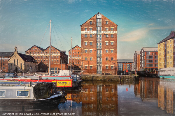 Reflections at Gloucester's Historic Docks Picture Board by Ian Lewis