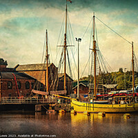 Buy canvas prints of Tall masts at Gloucester Docks by Ian Lewis