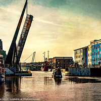 Buy canvas prints of Heading South From Gloucester Docks by Ian Lewis
