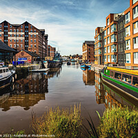 Buy canvas prints of Boats and Buildings at Gloucester Docks by Ian Lewis