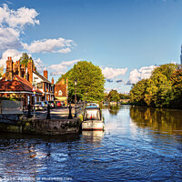 Buy canvas prints of St Helens Wharf in Abingdon by Ian Lewis