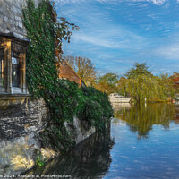 Buy canvas prints of Window By The Thames at Abingdon by Ian Lewis