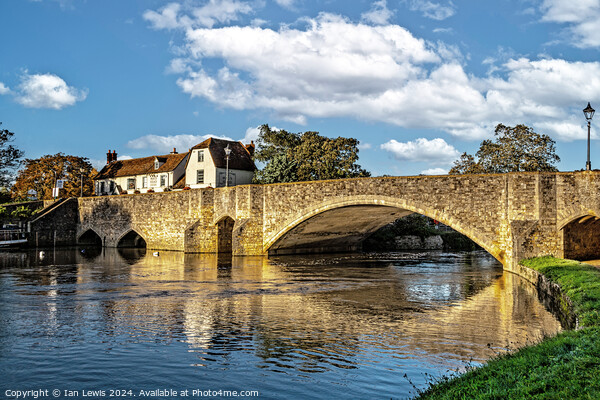 Spanning the Thames at Abingdon Picture Board by Ian Lewis