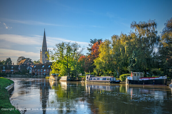 Abingdon Riverside on an Autumn Afternoon Picture Board by Ian Lewis